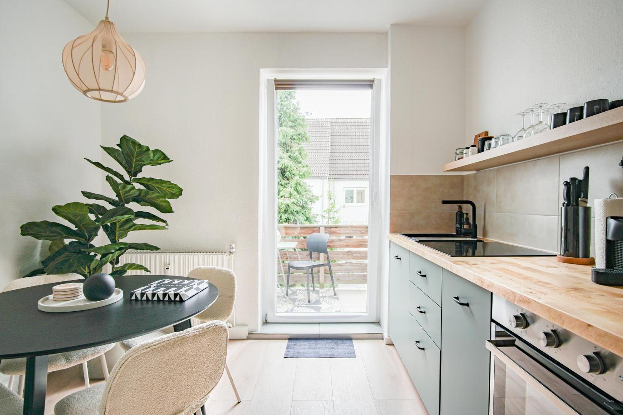Homefy Balcony Apartment - Up To 4 People - Close To Fair - Free Parking Έσσεν Εξωτερικό φωτογραφία